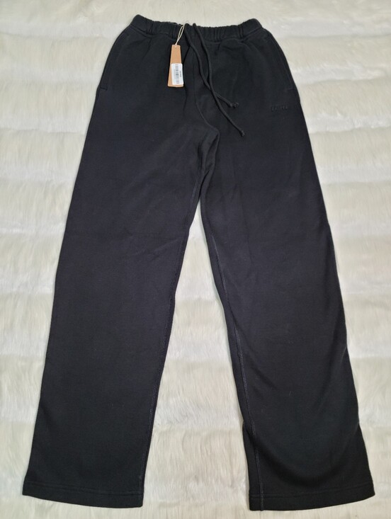 SKIMS Pants - SKIMS Cotton Fleece Classic Straight Leg Pants Black Onyx Women XXS NEW
